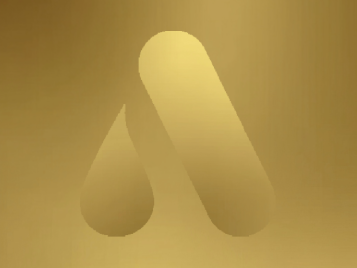 Goldenes Icon-A auf goldenem Hintergrund